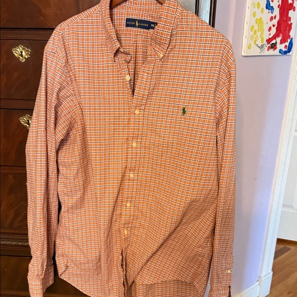 Ralph Lauren Other - Ralph Lauren Men's Orange Plaid Shirt